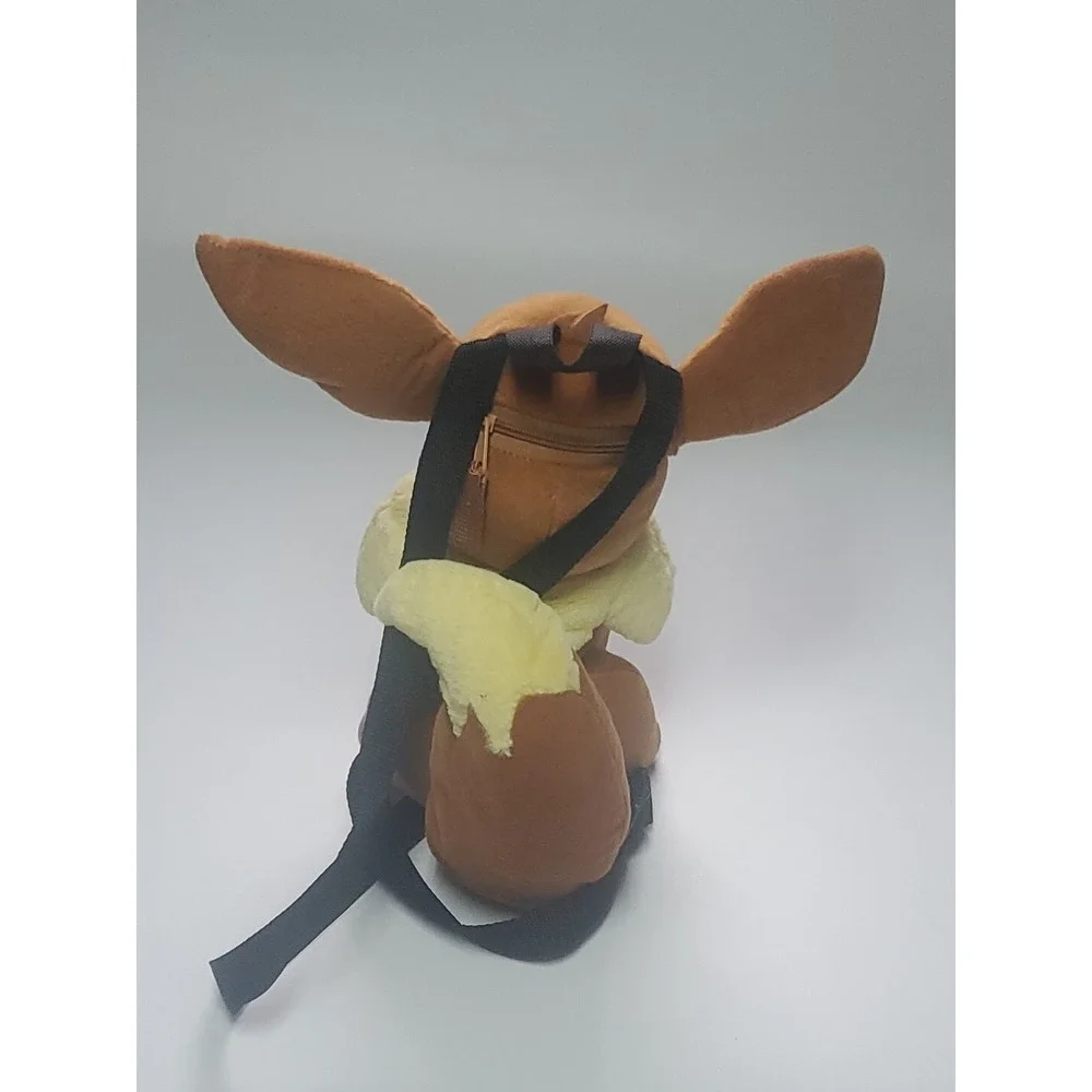 2017 Pokemon Eevee Backpack Zippered Stuffed Animal Bag Backpack Plush Large Toy